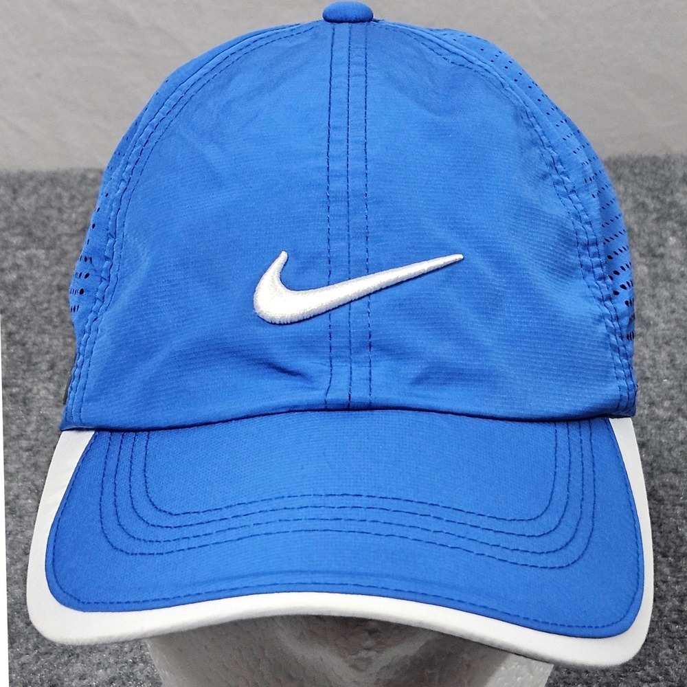 Nike Golf Hat Mens OSFA Blue 20XI Performance Adjustable Strapback Sport Cap